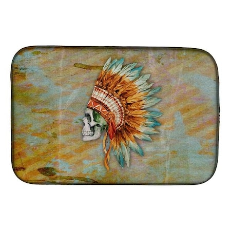 Carolines Treasures Carolines Treasures BB5127DDM Day of the Dead Indian Skull Dish Drying Mat BB5127DDM